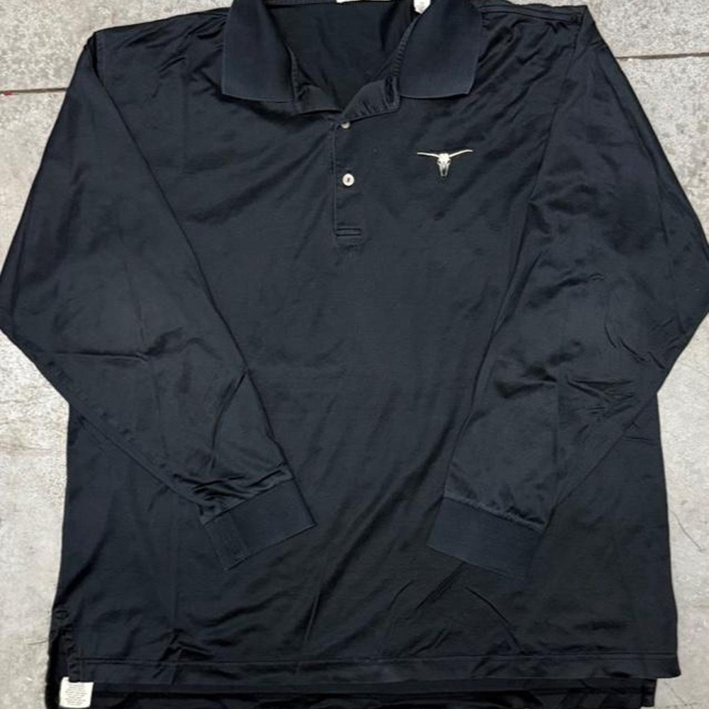 Peter Millar Men's Golf Long Sleeve Bulls Bay Golf Polo Sz XL